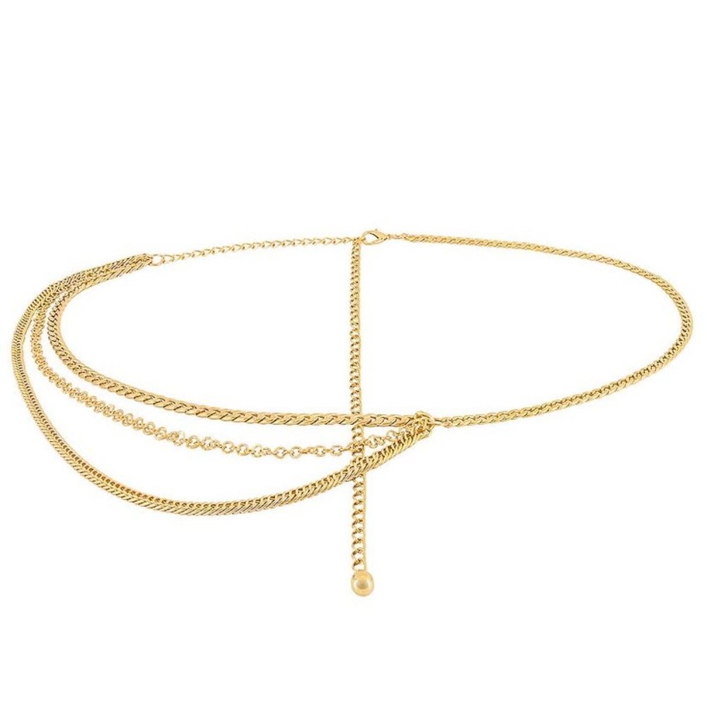 Gold Layered Chain Belt